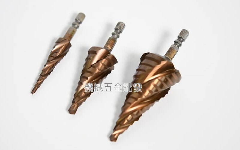  REISTI 電動起子用階梯鑽 含鈷六角階梯鑽 4刃刀頭 ,手工具
