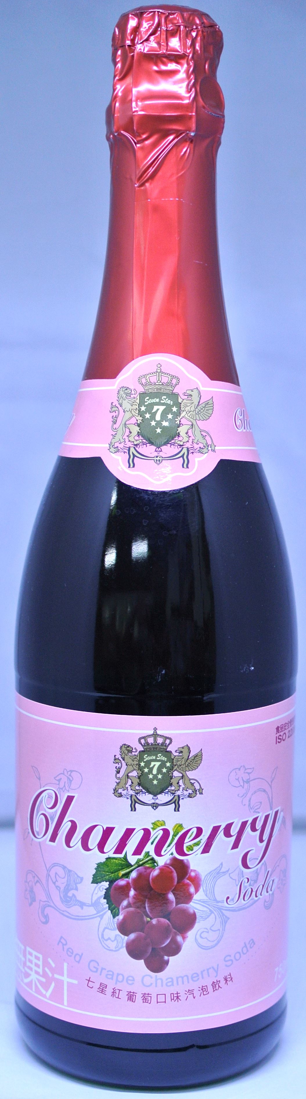 七星紅葡萄口味氣泡飲料 750ml