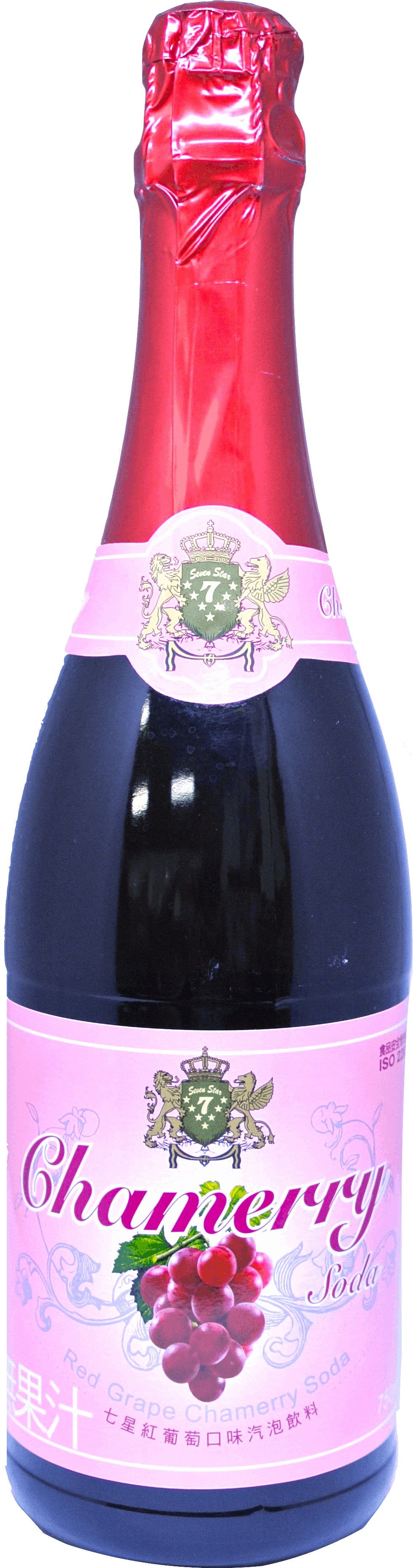 七星紅葡萄口味氣泡飲料 750ml
