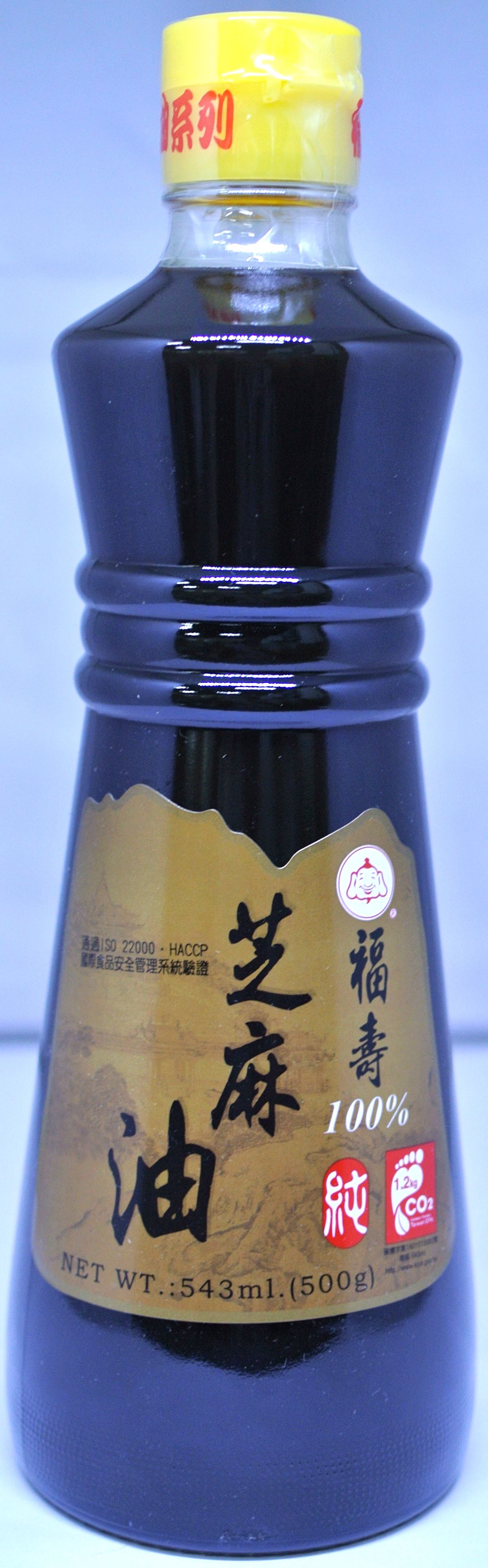 福壽100%芝麻油 543ml