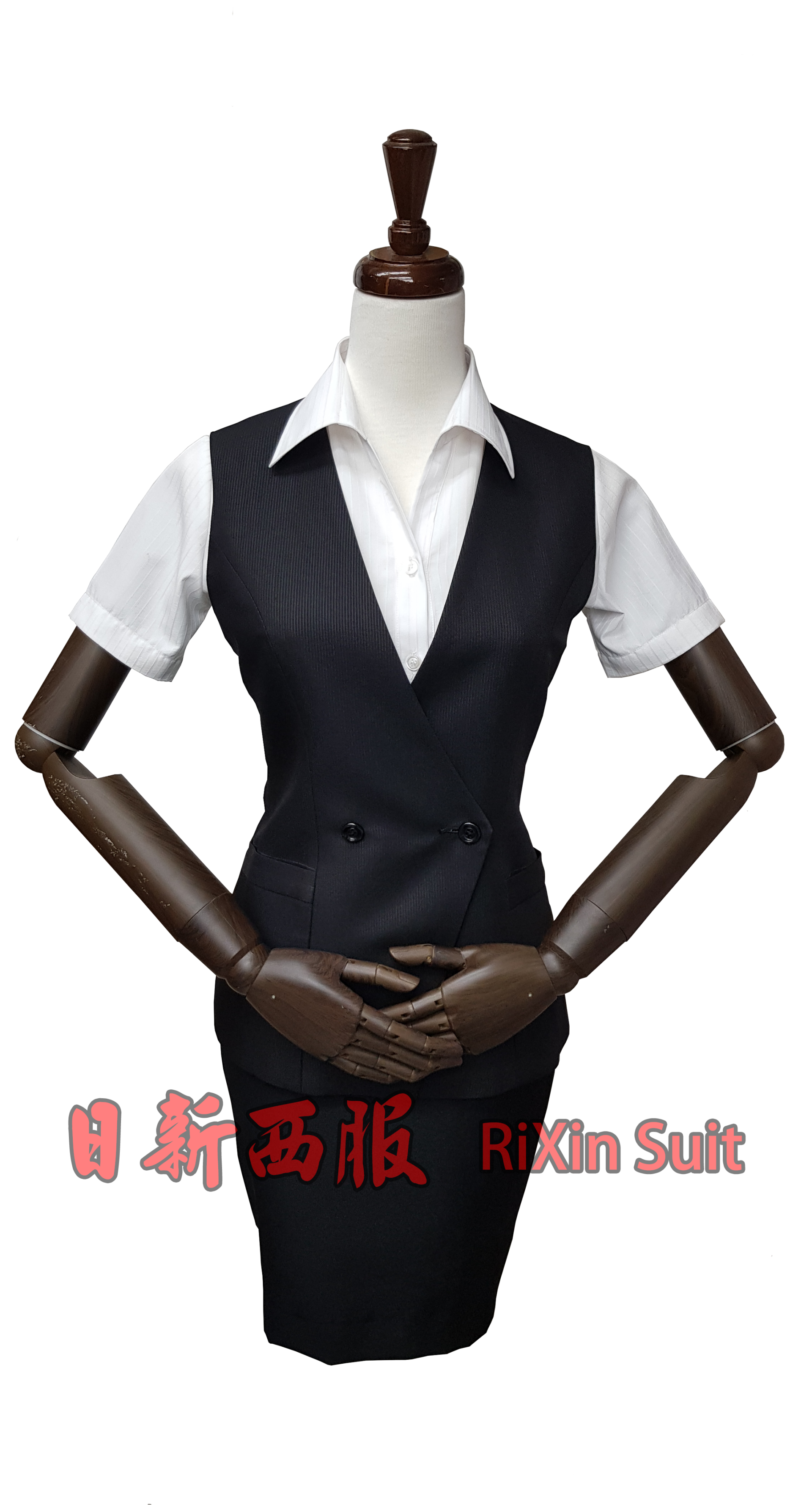 女裝單扣背心200803