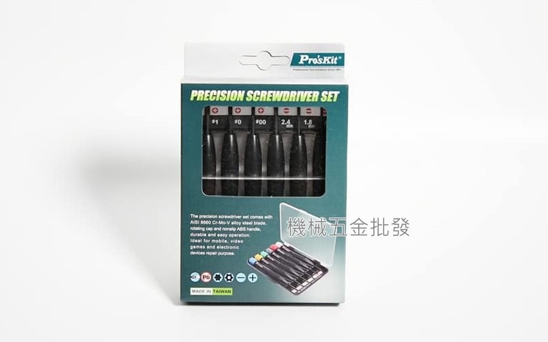  Pro'skit {寶工} 8PK-2061 彩色十字 一字 精密起子 鐘錶起子組 6支組,手工具