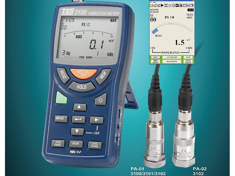  泰仕電子 TES-3101 震動計 台灣製造,精密儀器