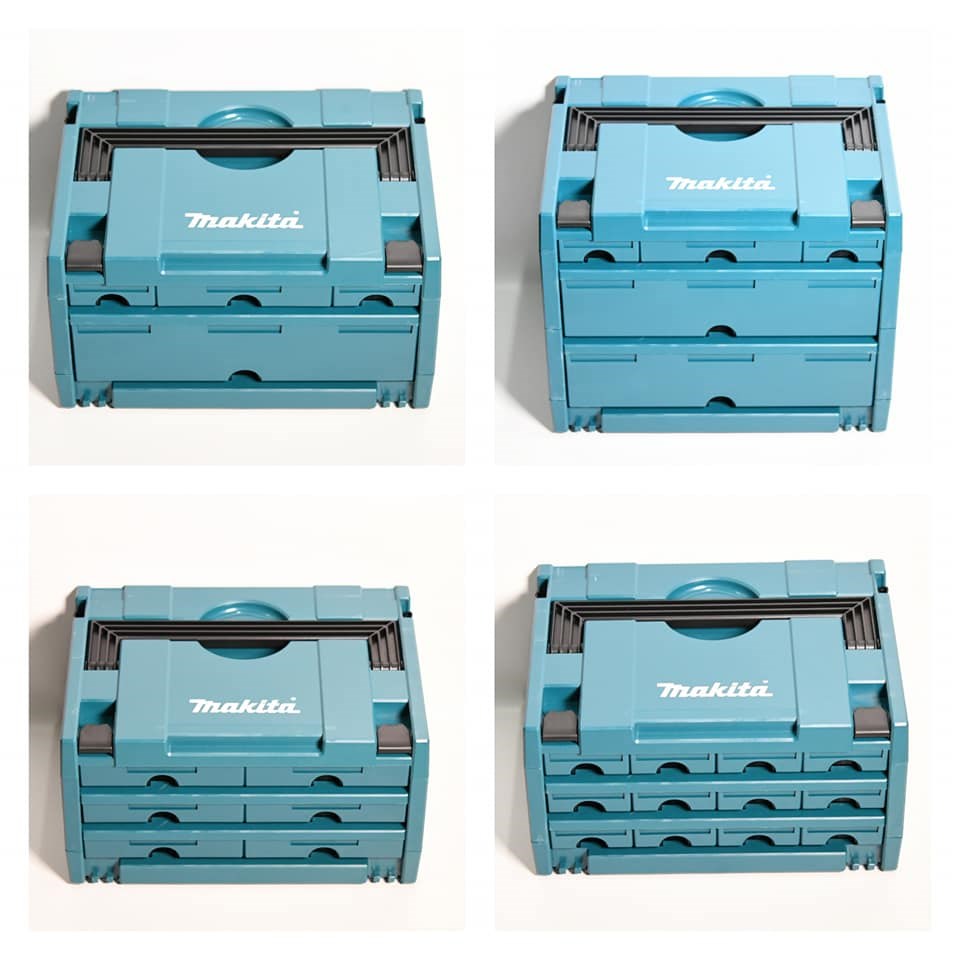 makita {牧田}  P-84311  P-8434 P-84333  P-84327新款堆疊抽屜工具箱 4抽工具箱 5抽工具箱 6抽工具箱 12抽工具箱,電動工具