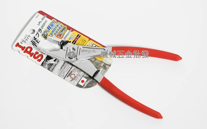 IPS {五十嵐} LPL-200 輕量鯉魚鉗 兩段式調節 200mm 重量減輕 20%,手工具
