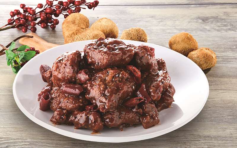 猴頭菇素雞丁 (椒麻) Tree Hedgehog Diced Chicken Pepper