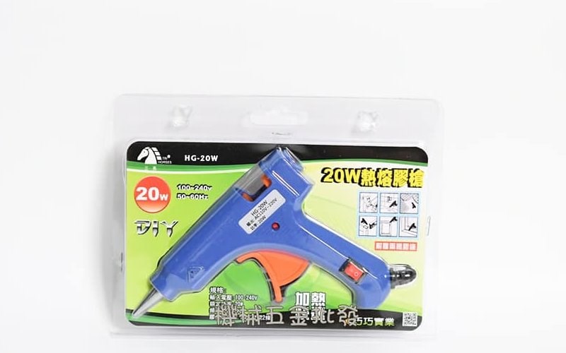三馬牌 熱熔膠槍 加熱快速 插電式熱熔膠槍 附支架 100~240V  HG-20W  HG-40W, 手工具