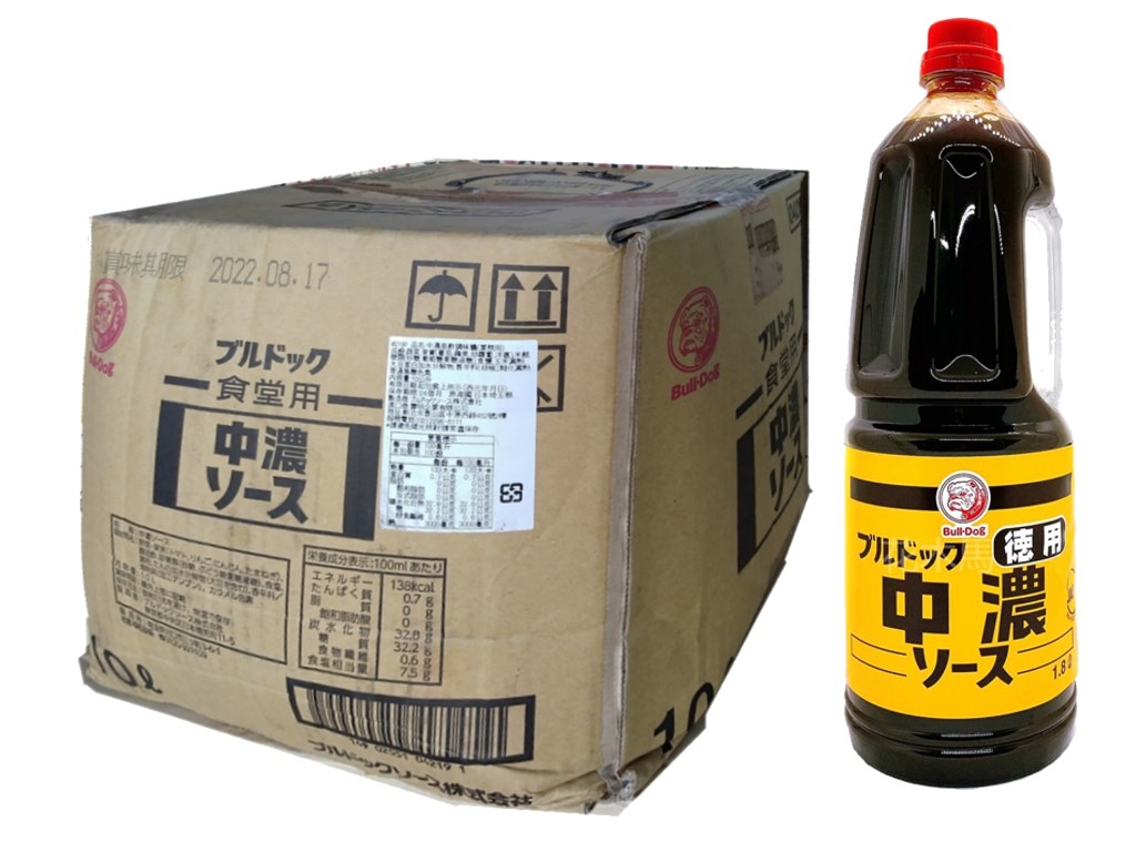 日本Bull-Dog 狗牌 中濃醬 豬排醬 10L (營業用箱裝)