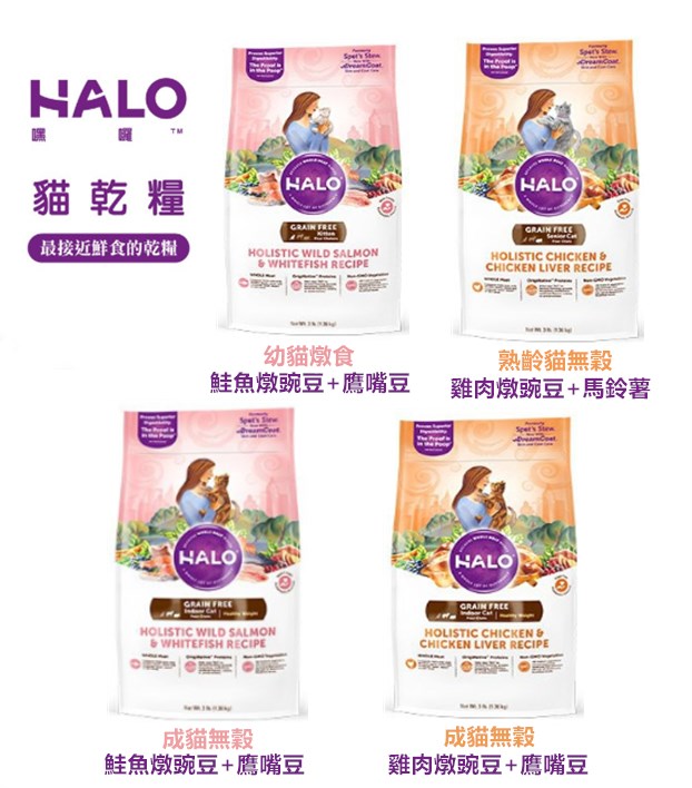 【HALO嘿囉】貓飼料 貓飼料1.5磅