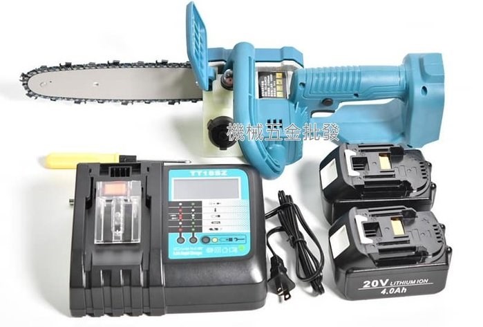 神崎 SQ-BL20CS 20V 4.0A充電式無刷鏈鋸機 8"(20公分) 專用鍊條 48T,電動工具
