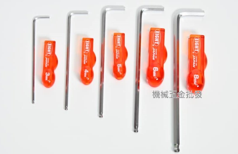   EIGHT  WHH-3TL T型六角板手 3mm 附可拆式塑膠輔助把手 日本製,手工具