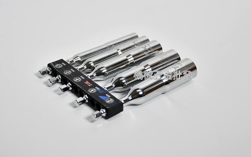 T.K 一體成型 六角深孔套筒 全長110mm 5支組,電動工具