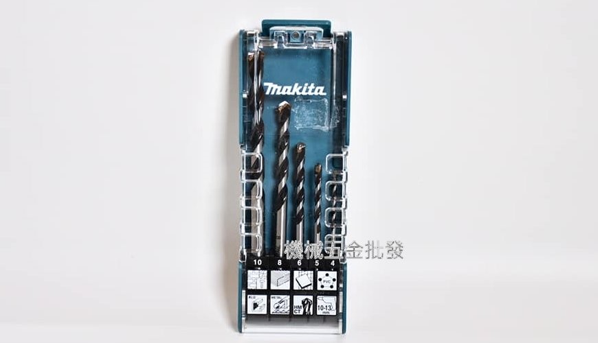  makita {牧田} E-14255 直柄萬用鑽頭組 5支/組 木材/金屬/水泥 圓柄鑽頭,手工具