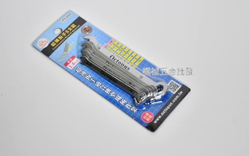 Octopus {章魚牌} 473.2000超薄扳手8支組 3.2-10mm (公制),手工具