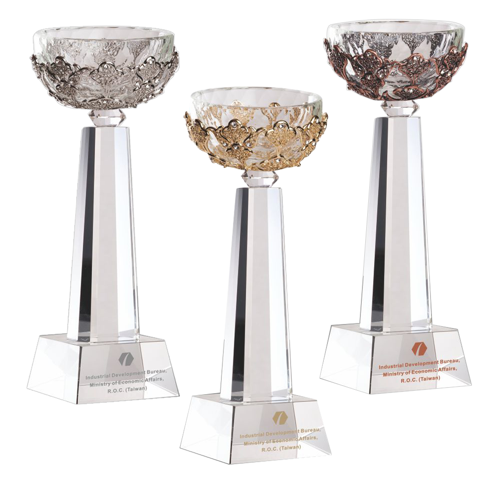 水晶造型獎座   