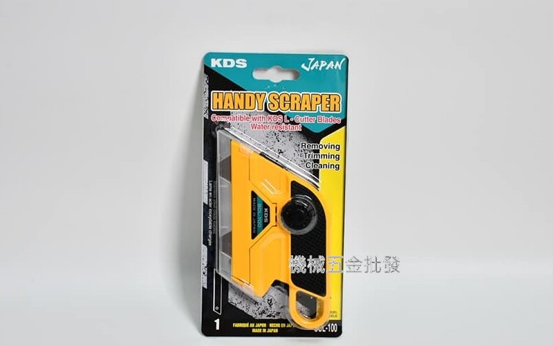  KDS SCL-100 清潔刮刀 平板式 玻璃刮刀 可替刃 除膠刀 清潔用美工刀 日本製,手工具