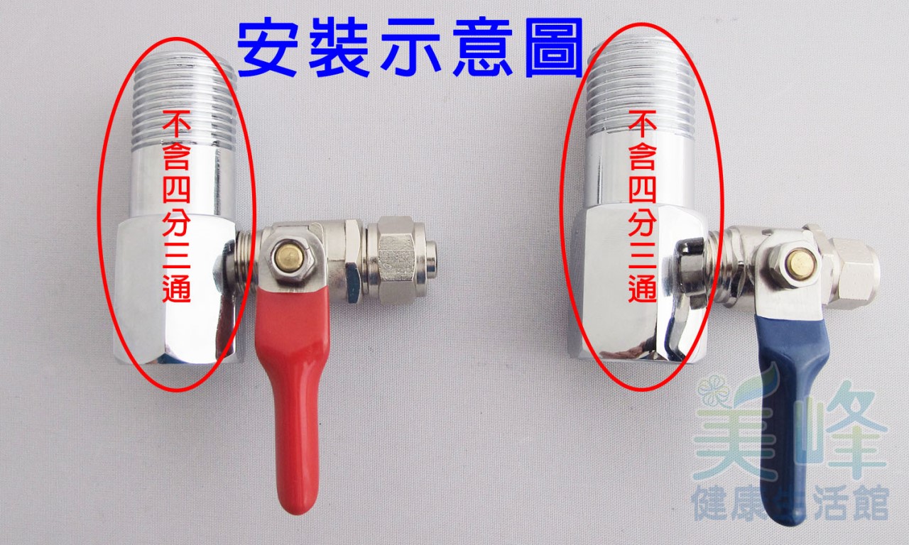 3分管金屬球閥考克，2分外牙接3分管，適用各式淨水器、電解水機
