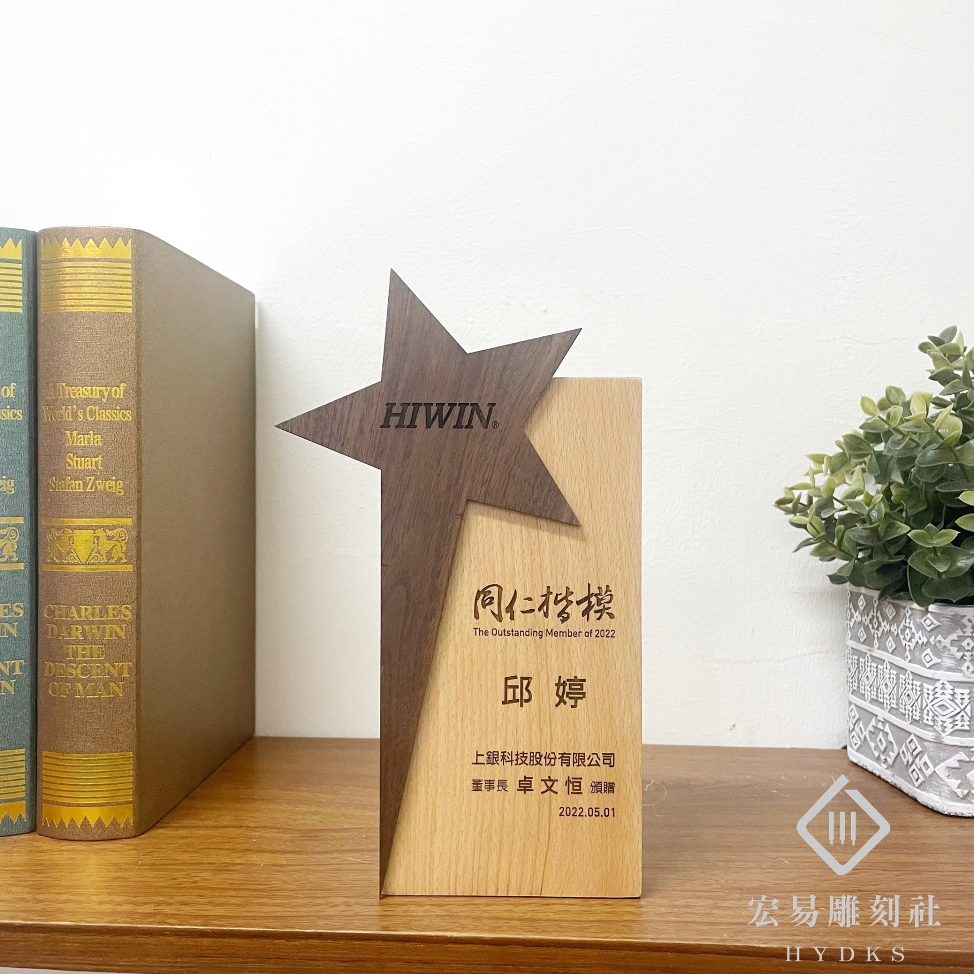 台灣製-文創木質星星獎座 / 星星獎牌