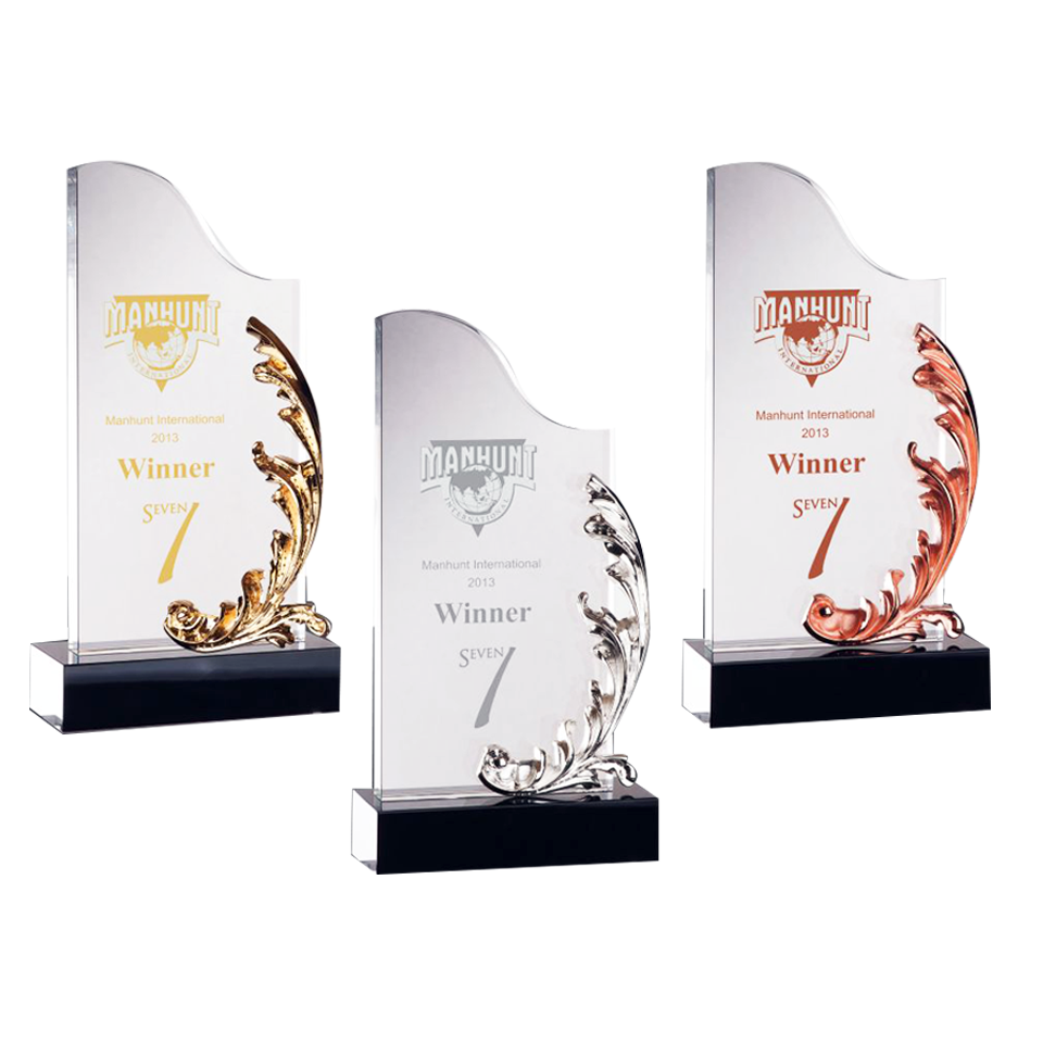 水晶造型獎座  