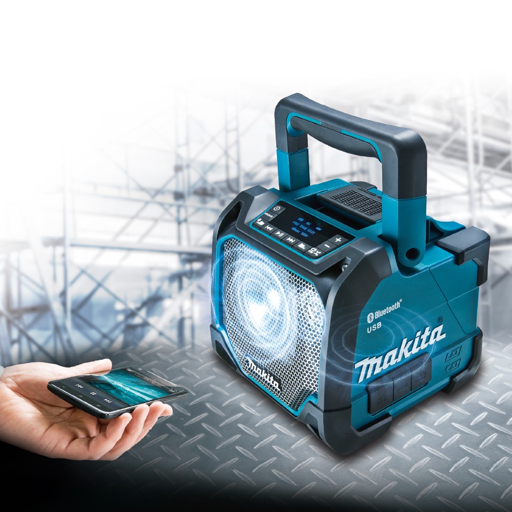 makita {牧田} DMR201 充電式/110V兼用藍芽音箱 可接USB隨身碟【單主機】,電動工具