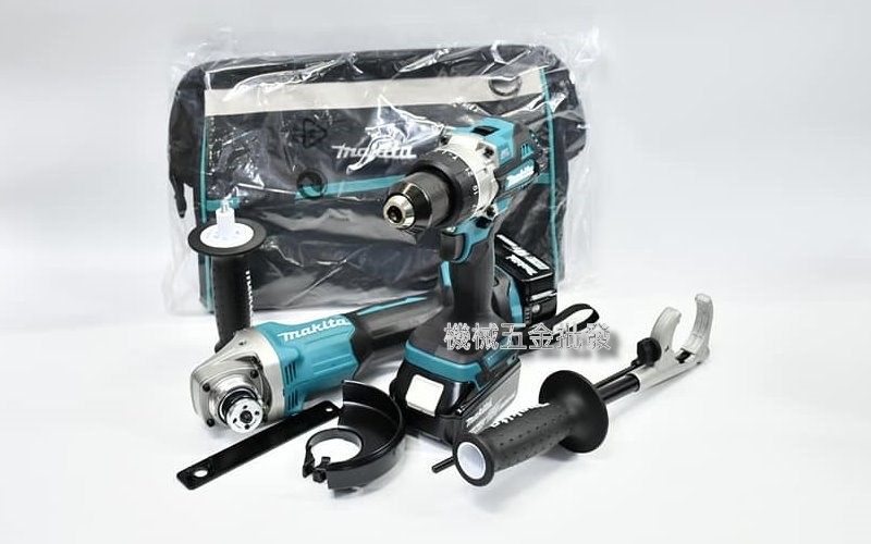  makita {牧田} DGA404GX8 充電式雙機組 DGA404砂輪機 + DHP486震動電鑽,電動工具