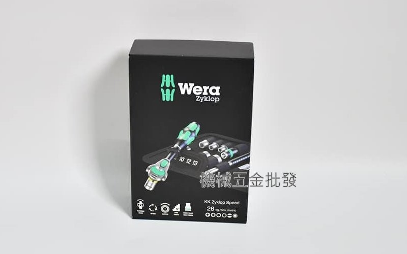  德國  WERA  KK Zyklop Speed 26件頂級棘輪扳手組 工具袋式,手工具