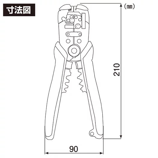 免對孔快速剝線鉗 PAW-01 日製ENGINEER