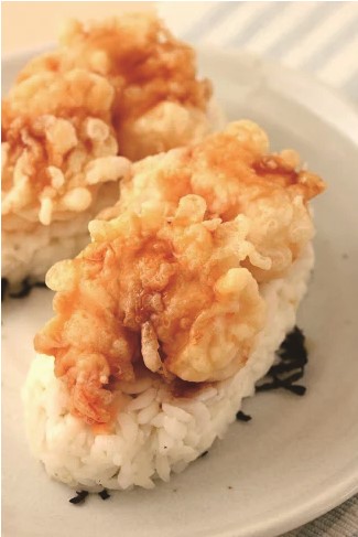 裕毛屋【炸蝦天婦羅小判飯】熱壽司 | 單層米漢堡