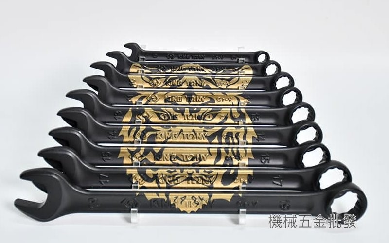 KING TONY {金統立} 9件式 限量虎形扳手組 6-19mm 梅開板手組 P12D09MRS1,手工具