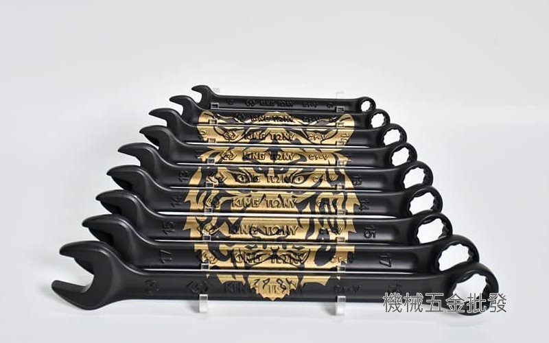 KING TONY {金統立} 9件式 限量虎形扳手組 6-19mm 梅開板手組 P12D09MRS1,手工具