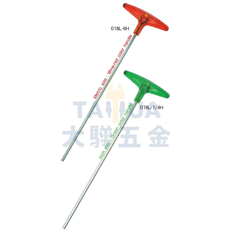 超長T型膠柄六角板手 018L EIGHT