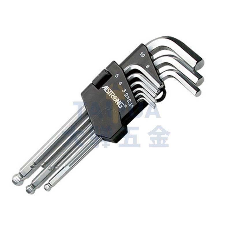 白金長型球型六角板手組 CDB-09ML (1.5~10) ALSTRONG