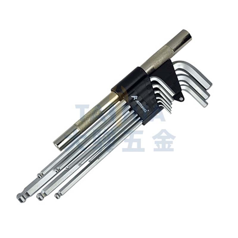 白金超長球型六角板手組 CDB-900 附鐵管 (1.5~10) ALSTRONG