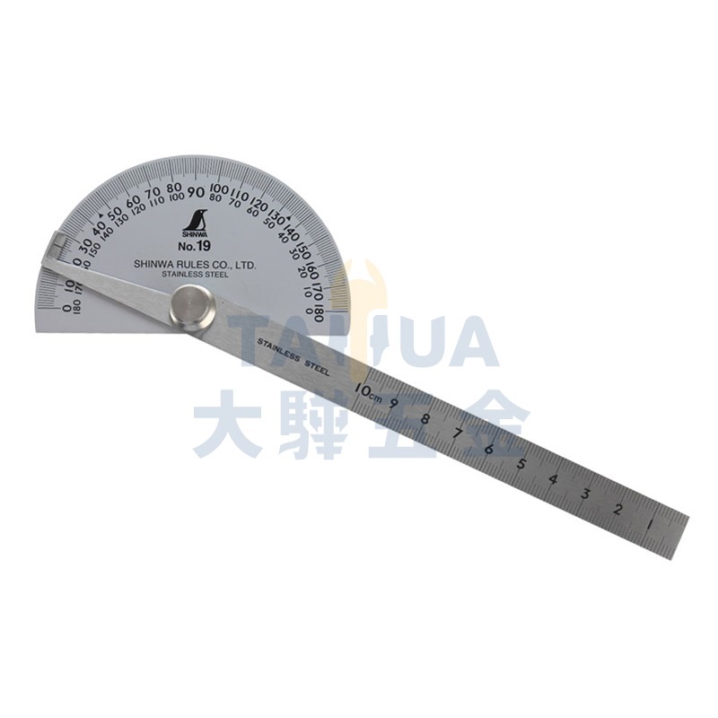 標準型分度尺 0~180° NO.19 日製SHINWA