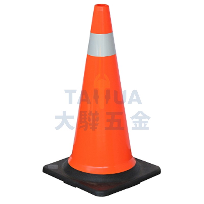 PVC加重交通錐(軟)附反光片 70cm 2.5kg