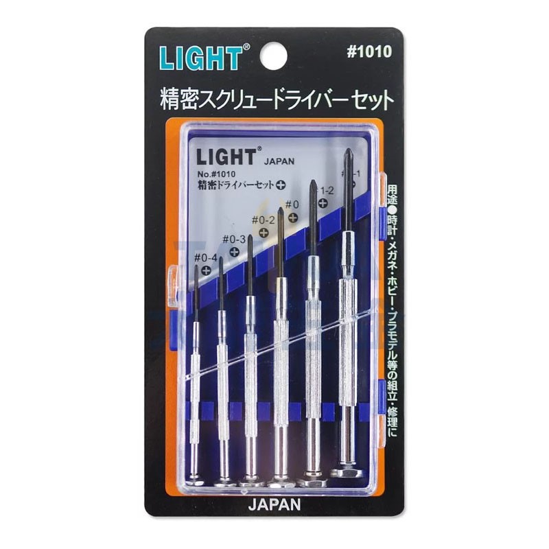 鐘錶起子組(十字) NO.1010 (6支/組) LIGHT