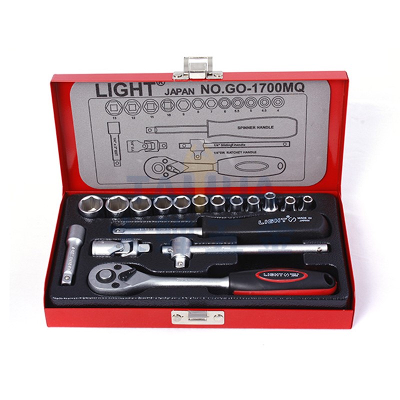 1/4"套筒組 GO-1700M (17件/組) LIGHT