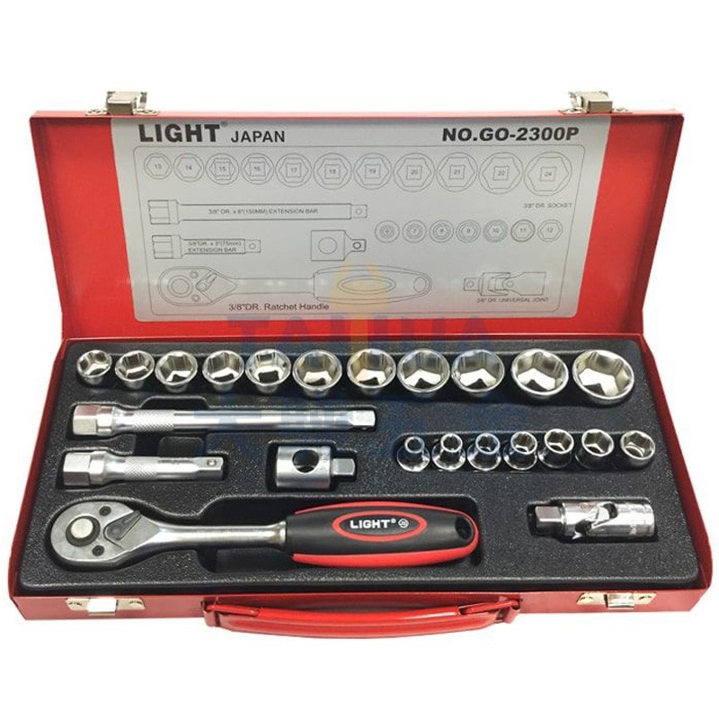 3/8"套筒組 GO-2300M (23件/組) LIGHT