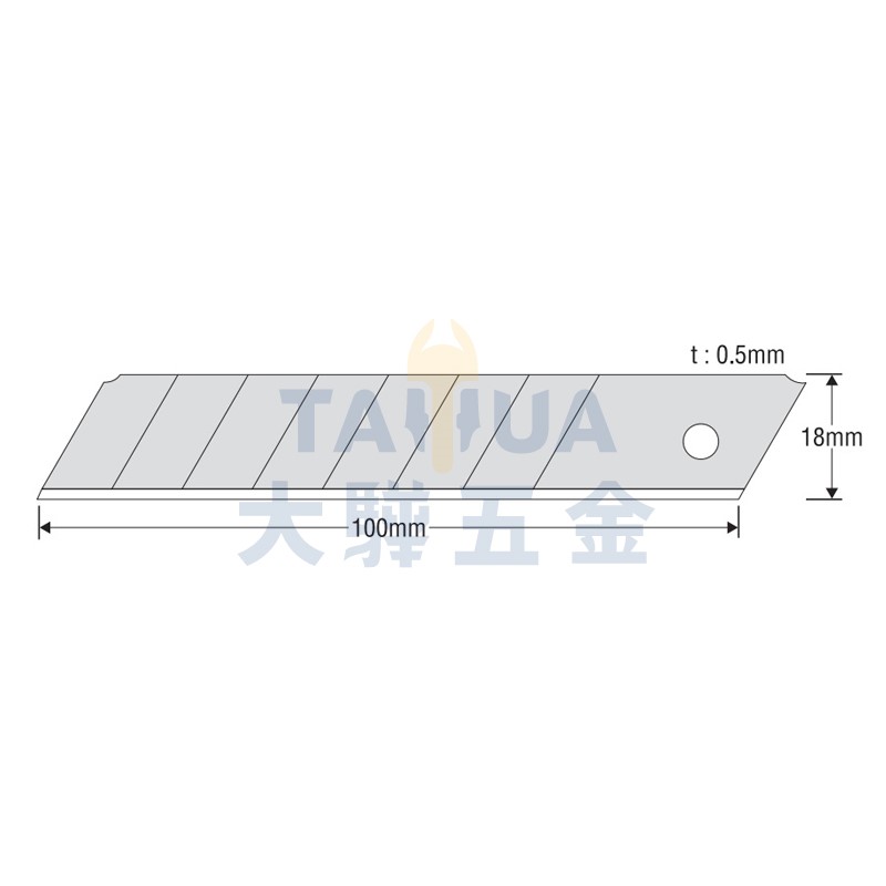 美工刀片(中型) LB-10Z 7節 日製KDS