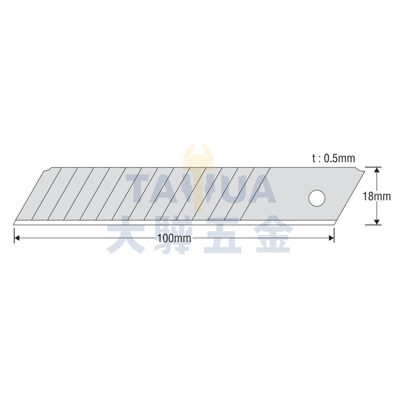 美工刀片(中型) LB-10WZ 15節 日製KDS