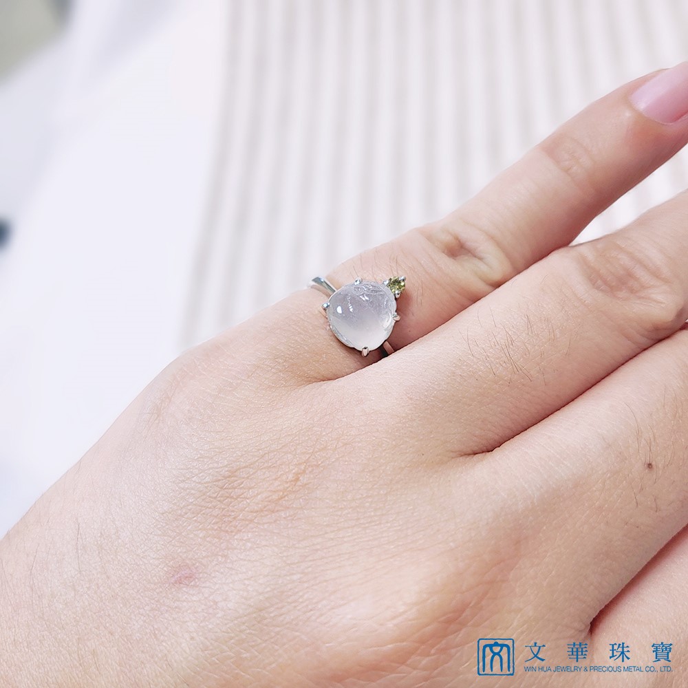 冰蟾咬錢玉戒 國際圍9.5號