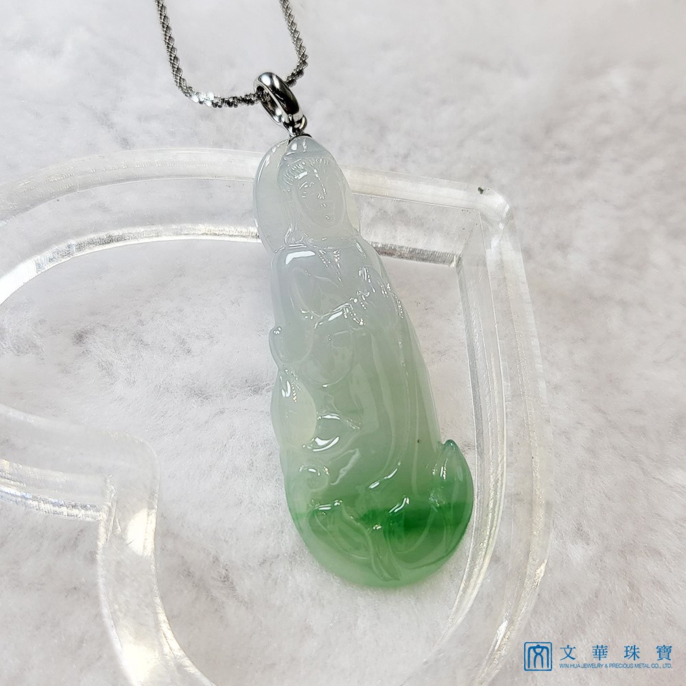 冰糯帶綠立姿觀音 (已售出)