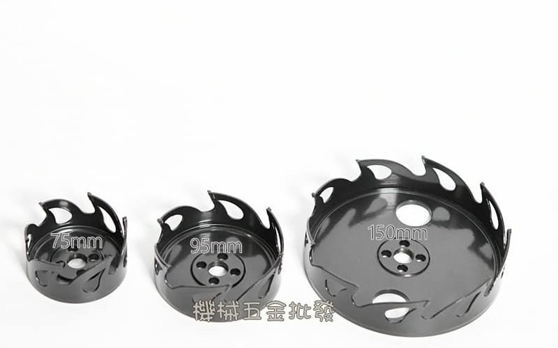 第三代崁燈鎢鋼 圓穴鋸挖孔器 專利防塵罩組 矽酸鈣板用75/95/150mm,手工具