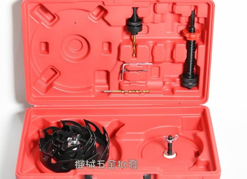 第三代崁燈鎢鋼 圓穴鋸挖孔器 專利防塵罩組 矽酸鈣板用75/95/150mm,手工具