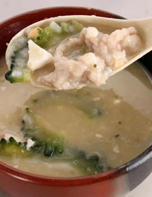 鹹蛋苦瓜粥