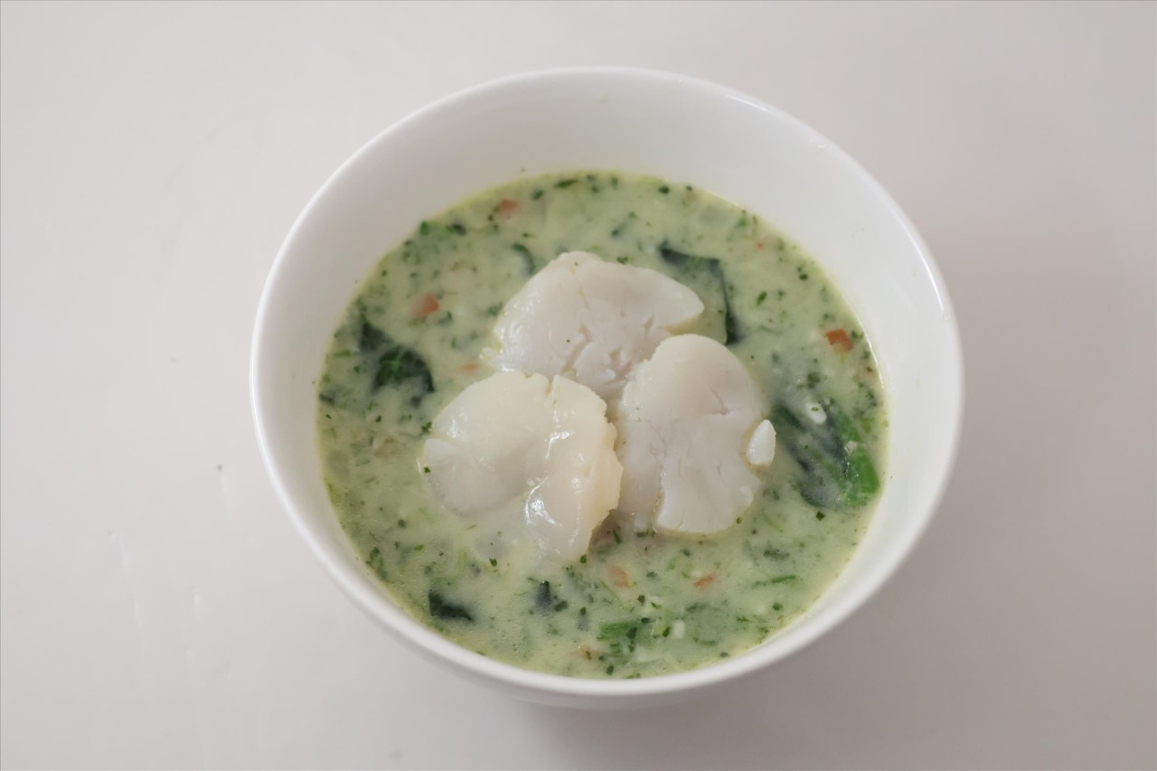 巧達干貝菠菜奶油濃湯