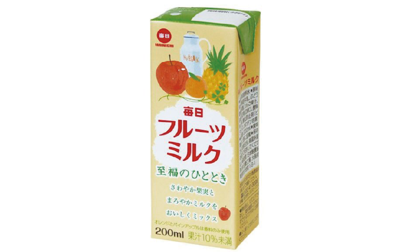 日本酪農 【每日水果調味牛乳飲料】200ml