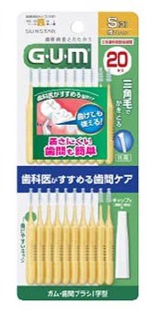 GUM 歯間ブラシ Ｉ字型S 20P