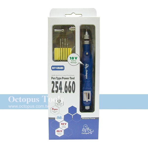 筆型刻模機 254.660 8配件 100-240V Octopus