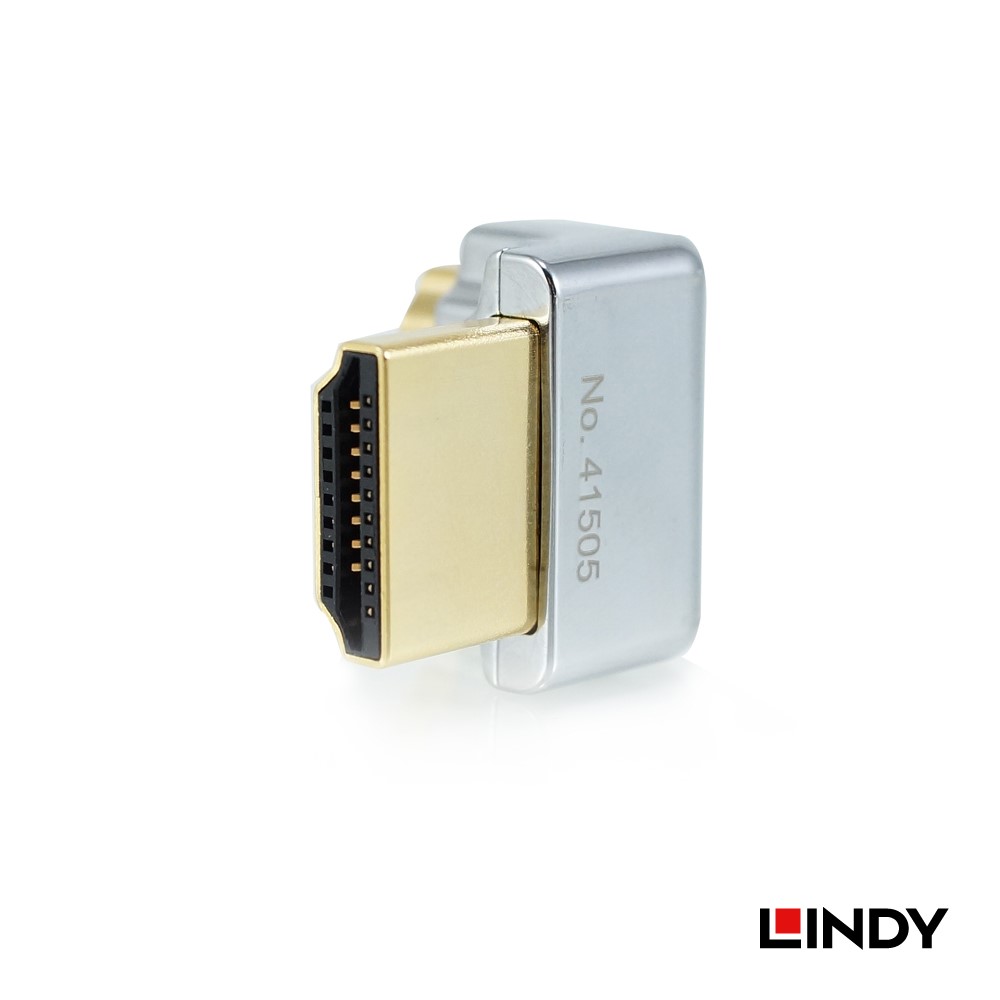 林帝 CROMO HDMI 2.0 鋅合金鍍金轉向頭-A公對A母